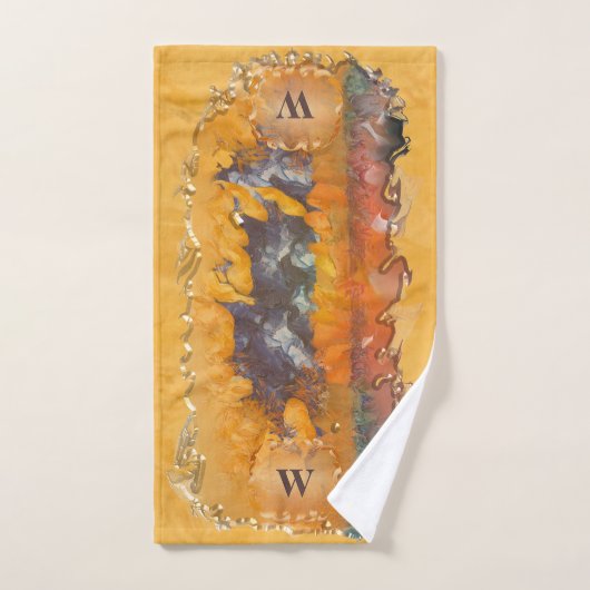 Coucher de soleil Abstrait 0612 (Serviette à main)