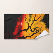 Coucher de soleil africain Nightsky (Serviette à main)