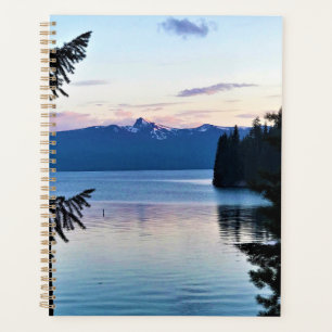 Coucher de soleil au lac Crescent, Oregon