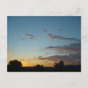 Coucher de soleil au Nouveau-Mexique Carte postale