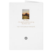 coucher de soleil automne bois Paysage art stylisé (Dos)