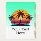 Coucher de soleil avec palmiers Vector (Dos)