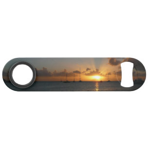 Coucher de soleil avec voiliers Paysage tropical P