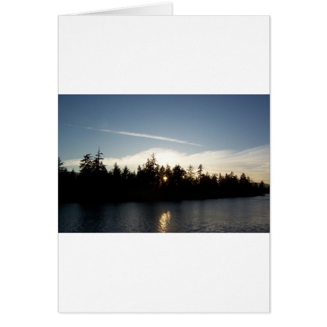 Coucher de soleil bleu cool (Devant)