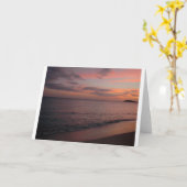 Coucher de soleil, carte (Fleur jaune)