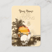 Coucher de soleil - Carte de visite (Devant)
