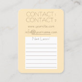 Coucher de soleil - Carte de visite (Dos)