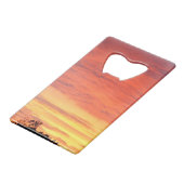 Coucher de soleil clair et nuageux orange, (Devant Angle)