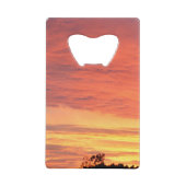 Coucher de soleil clair et nuageux orange, (Dos)