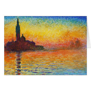 Coucher De Soleil Claude Monet À Venise Art Impres