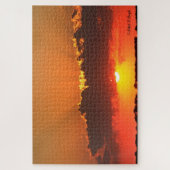 Coucher de soleil coloré du Kansas avec Puzzle des (Vertical)