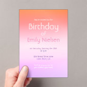 Coucher de soleil coloré Ombre moderne Invitation  (In situ (ordinateur de poche))