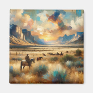 Coucher de soleil Corral : Magnet de prairie