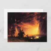 Coucher de soleil dans la carte postale de la vall (Devant / Derrière)