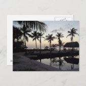 Coucher de soleil dans la carte postale Keys (Devant / Derrière)