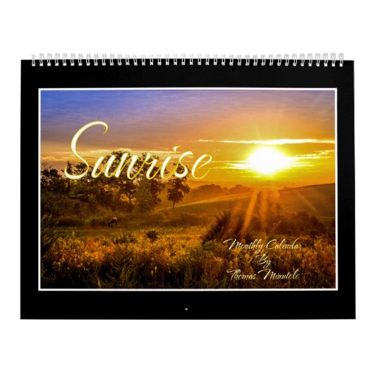 Coucher de soleil dans le calendrier mensuel de Th (Protection)