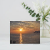 Coucher de soleil dans les Cinque Terre, Carte pos (Debout devant)