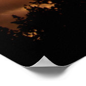 Coucher de soleil dans les Sierras - Impression (Coin)