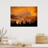 Coucher de soleil dans les Sierras - Impression (Cuisine)