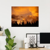 Coucher de soleil dans les Sierras - Impression (Bureau à domicile)