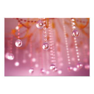 Coucher de soleil dans l'impression photo en crist