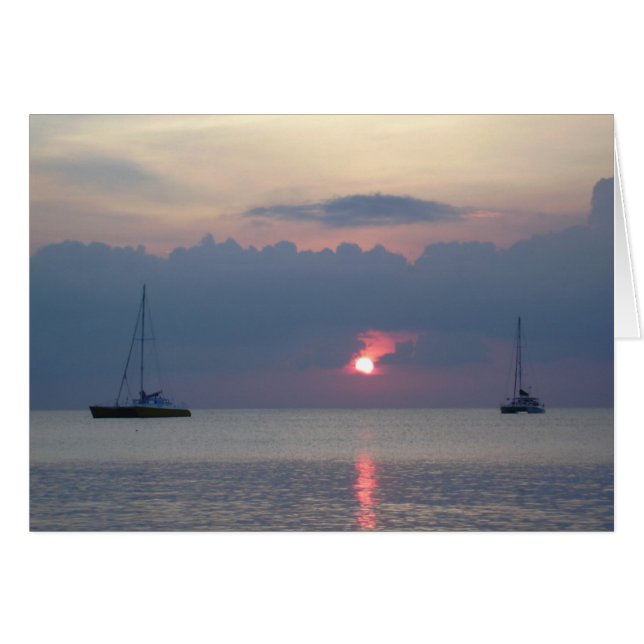 Coucher de soleil d'Aruba (Devant horizontal)