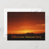 Coucher de soleil de la carte postale de Mt. Washb (Devant / Derrière)