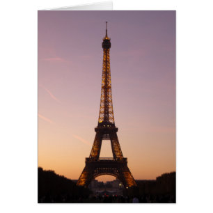 coucher de soleil de la tour eiffel