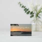 Coucher de soleil de l'île tropicale - Cartes de v (Debout devant)
