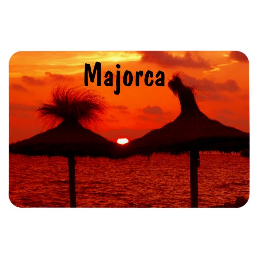 Coucher de soleil de Majorque - Magnet (Horizontal)