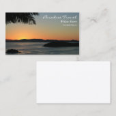 Coucher de soleil de palme, Carte de visite de voy (Devant / Derrière)