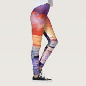 Coucher de soleil de plage tropicale no 1 Leggings (Droite)