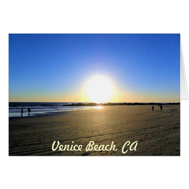 Coucher de soleil de Venice Beach (Devant horizontal)