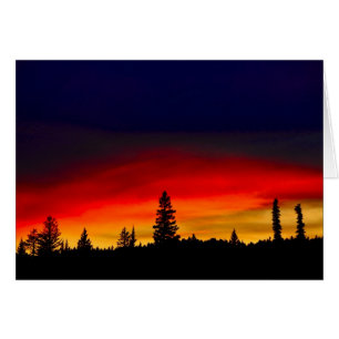 Coucher de soleil de Yellowstone
