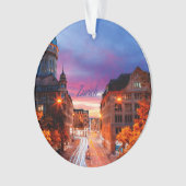 Coucher de soleil de Zurich Suisse (devant)