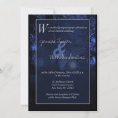 Coucher de soleil des arbres Invitations de mariag (Dos)