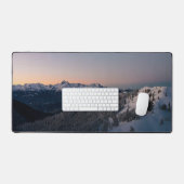 Coucher de soleil d'hiver magique avec la montagne (Clavier et souris)