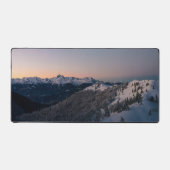 Coucher de soleil d'hiver magique avec la montagne (Recto)