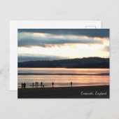 Coucher de soleil d'hiver sur la carte postale Exm (Devant / Derrière)