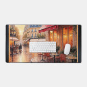 Coucher De Soleil Doré Sur Un Café De Ville Pluvie (Clavier et souris)