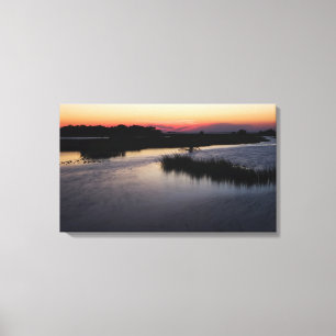 Coucher de soleil du golfe du Mexique sur toile à