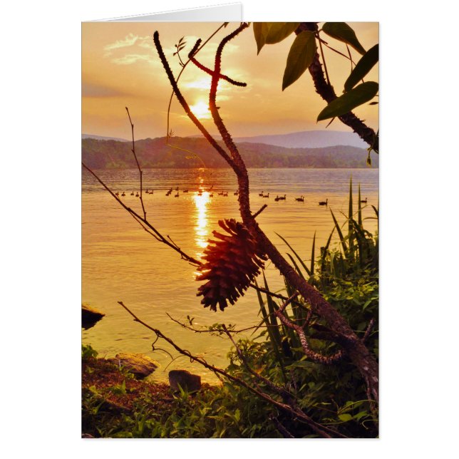 Coucher de soleil du lac Pinecone (Devant)