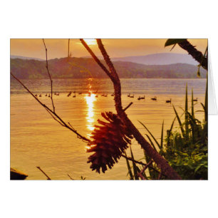 Coucher de soleil du lac Pinecone