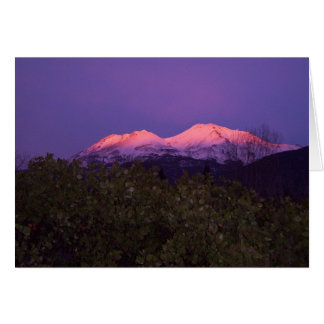 Coucher de soleil du mont Shasta