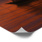 Coucher de soleil égyptien - Nil River View Poster (Coin)