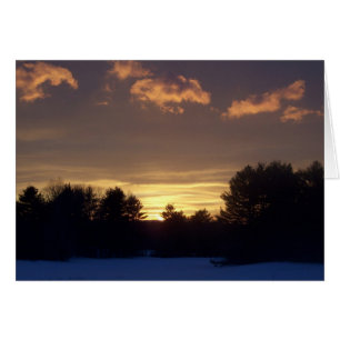 Coucher de soleil en hiver
