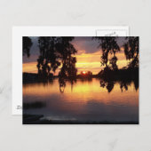 Coucher de soleil en WIndermere, carte postale de (Devant / Derrière)