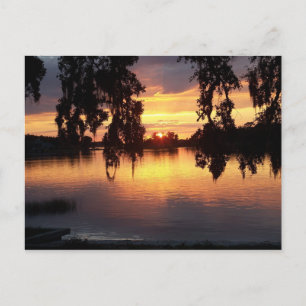 Coucher de soleil en WIndermere, carte postale de 