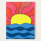 Coucher de soleil et vagues (Dos)