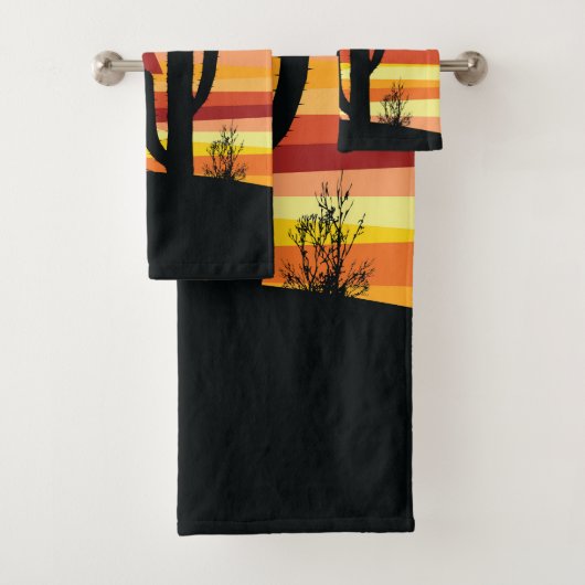 Coucher de soleil géométrique dans le désert (En situation)